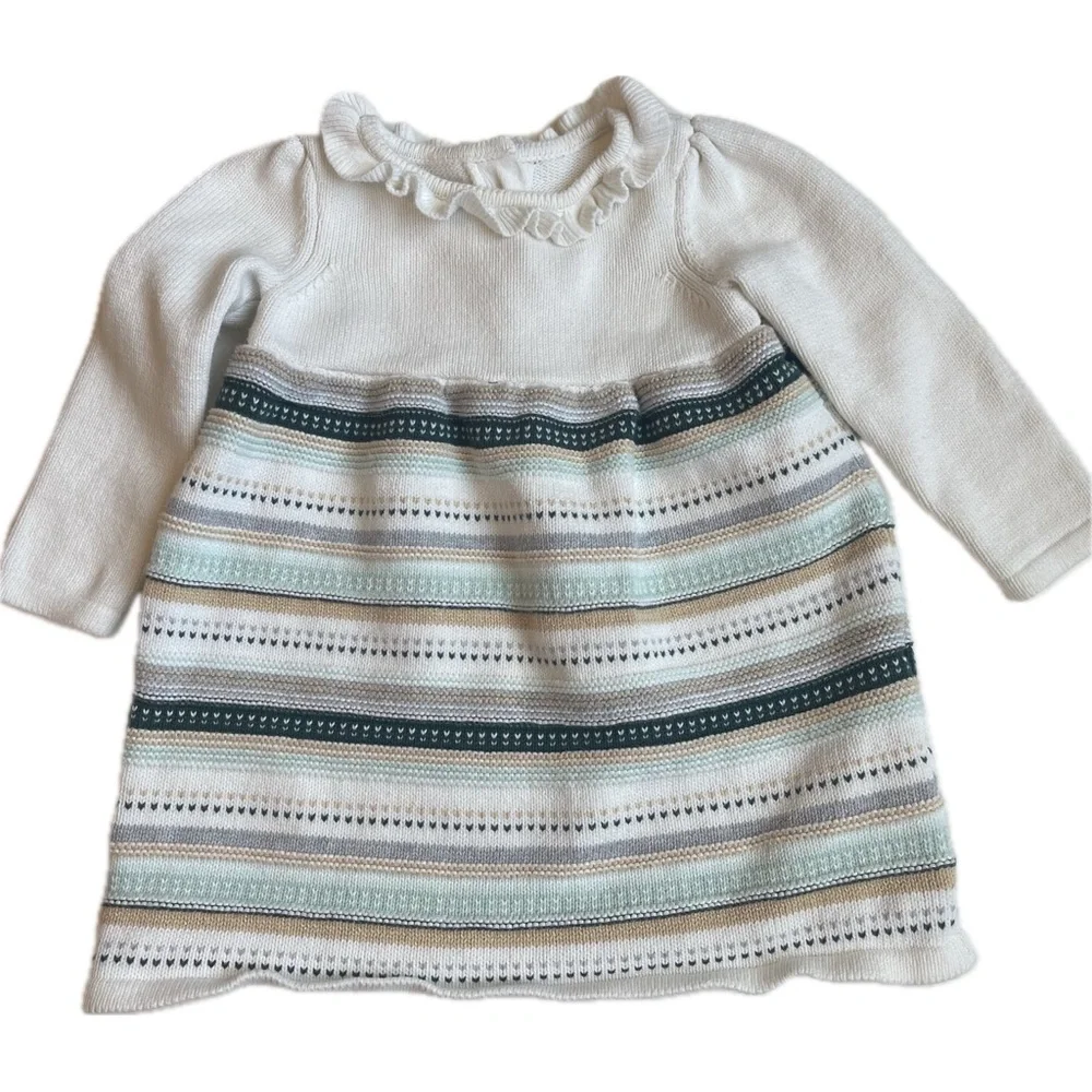 Gymboree multi striped sweater dress size 18-24 month 143